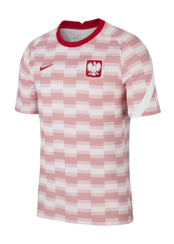 Koszulka przedmeczowa Nike Polska CV0557-100 Rozmiar XS (168cm)