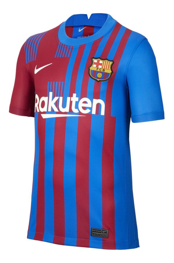 Koszulka Nike Junior FC Barcelona 2021/22 Stadium Home CV8222-428 Rozmiar S (128-137cm)