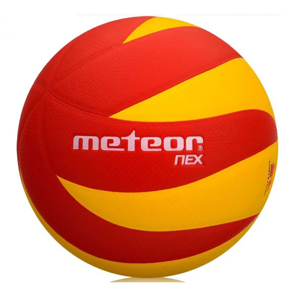 Piłka siatkowa Meteor NEX 10076 żółto-czerwona Rozmiar 5