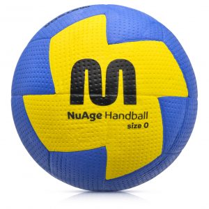 Piłka ręczna Meteor Nuage Mini 0 niebiesko/żółty Rozmiar 0
