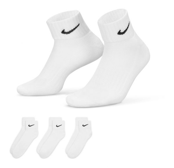 Skarpety Nike do kostki z amortyzacją (3 pary) SX4926-101 Rozmiar L: 42-46