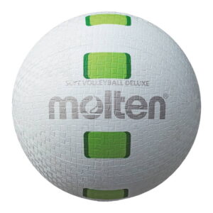 Piłka do siatkówki Molten Soft Volleyball gumowa biało-zielona