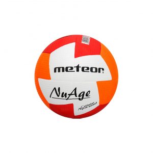 Piłka ręczna Meteor Nuage Junior r 1  czerwono-pomarańczowa