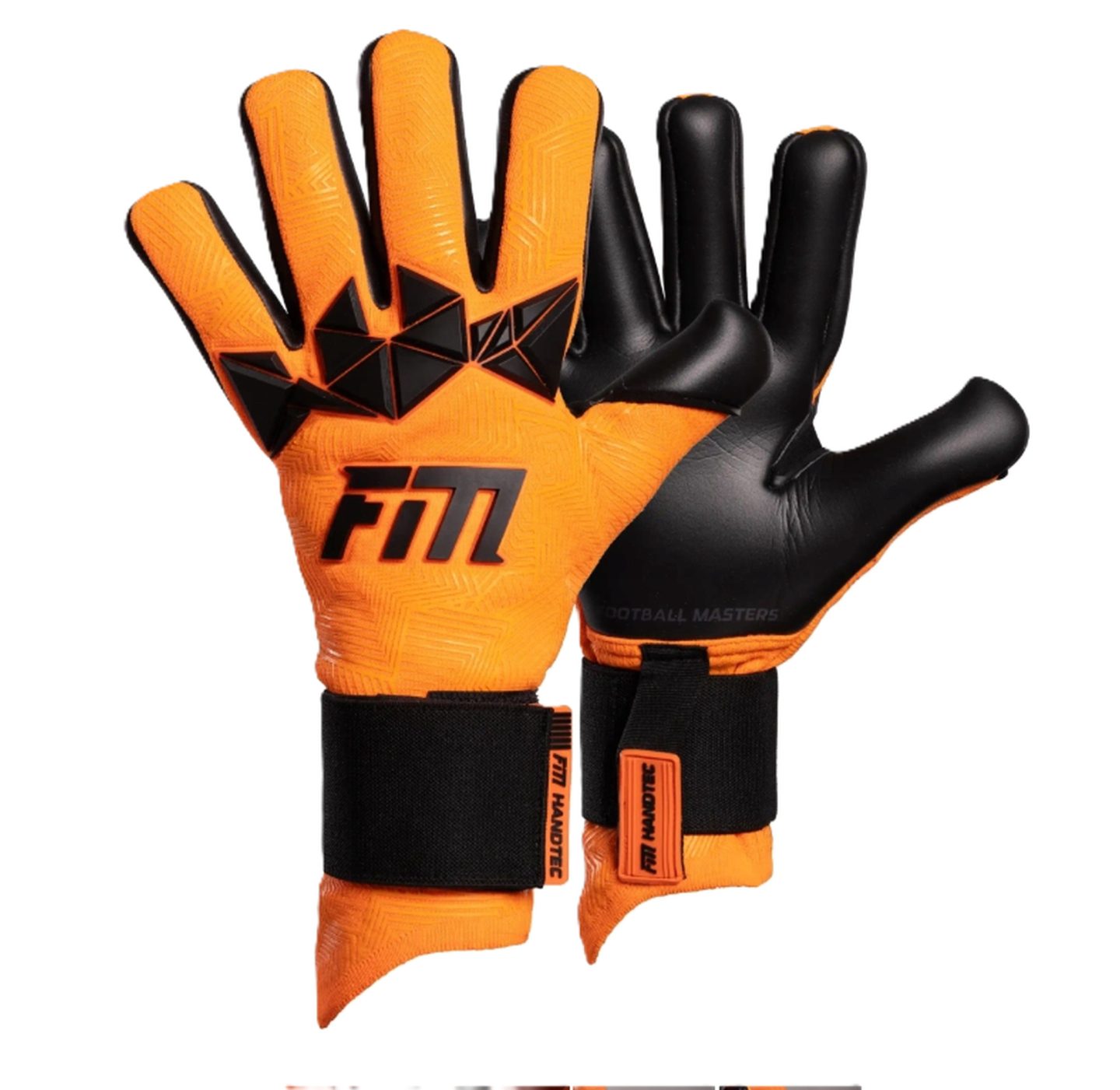 Rękawice bramkarskie Football Masters Varis X PRO ORANGE FLUO