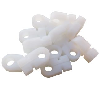 Zapinki do siatki Omega białe 100 szt. 137867